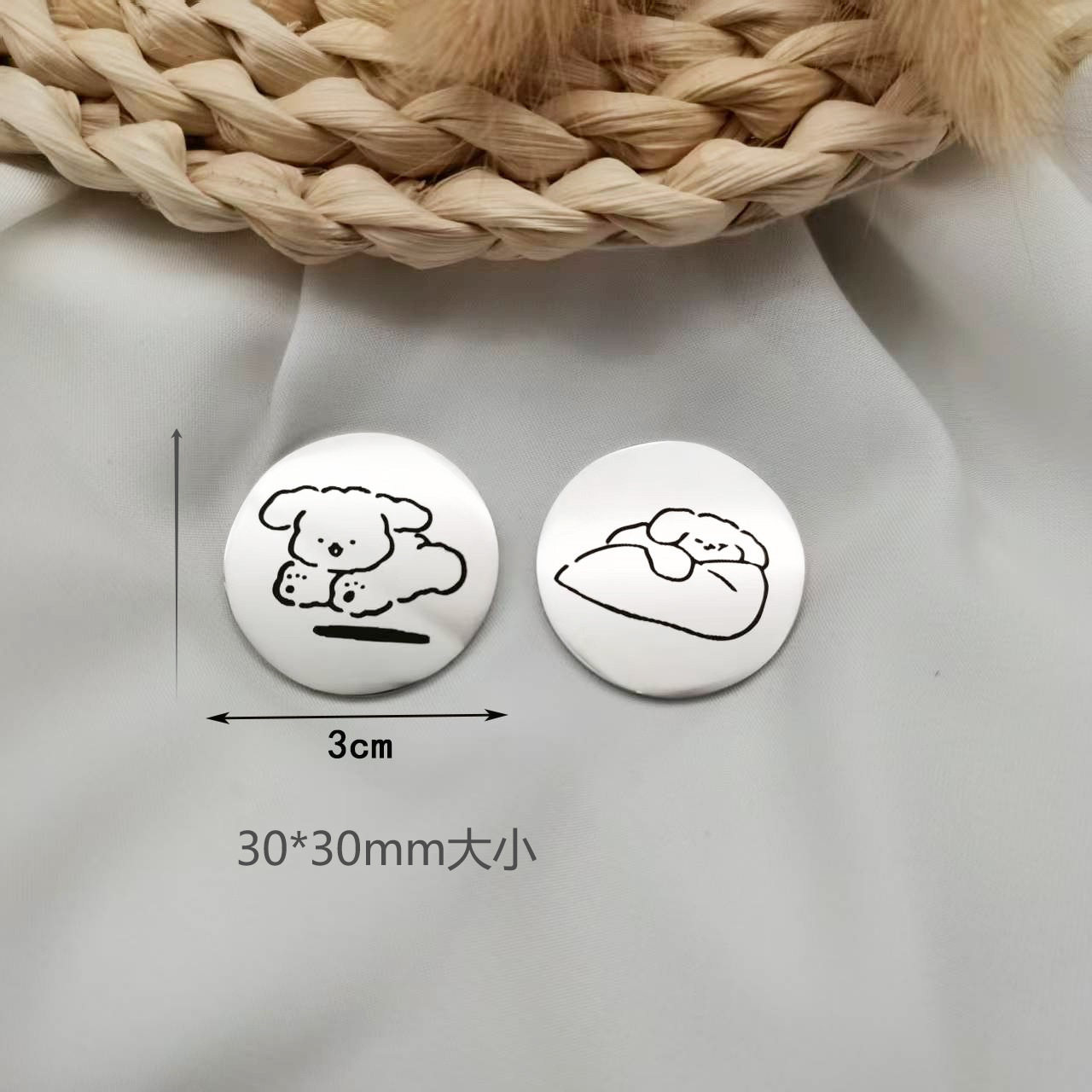 Cross-border comic exhibition cute 30 can be set box packaging titanium steel decision coin gift double-sided lettering commemorative wholesale