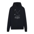903 black printed hooded sweatshirt