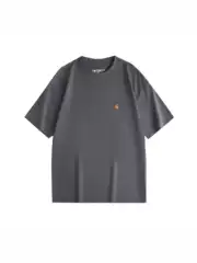 Cross-Border Foreign Trade Kaha t Classic Gold Label Short-Sleeved Men's and Women's Loose Couple Versatile T-Shirt Bottoming Shirt Trendy