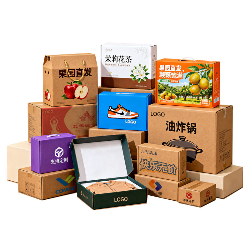 Carton Customization Small Batch Corrugated Five-Layer Extra Hard Aircraft Box Carton Printing Logistics Packaging Box Color Box Customization