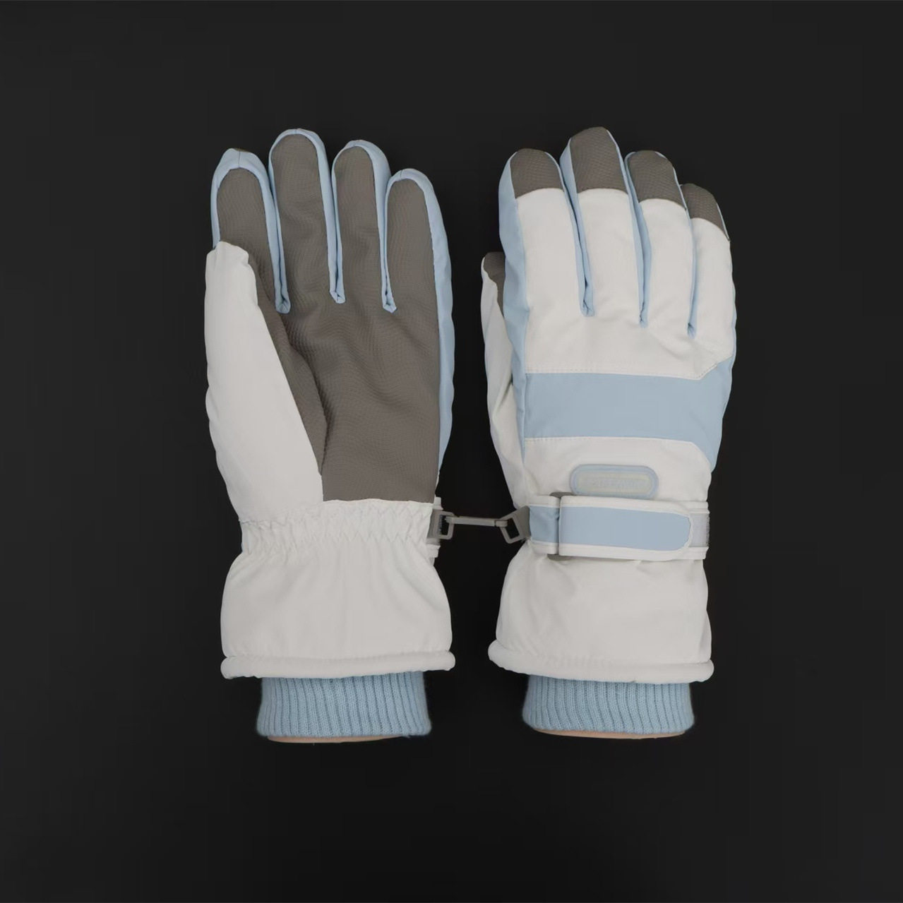 彩胶款户外防寒冬季运动手套 新款男女滑雪冰雪季活动穿戴手套