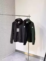 2024 Spring and Autumn High end Light Luxury Hooded Jacket Men's European Station Trendy Brand Jacket Loose Solid Color Versatile Men's Trendy