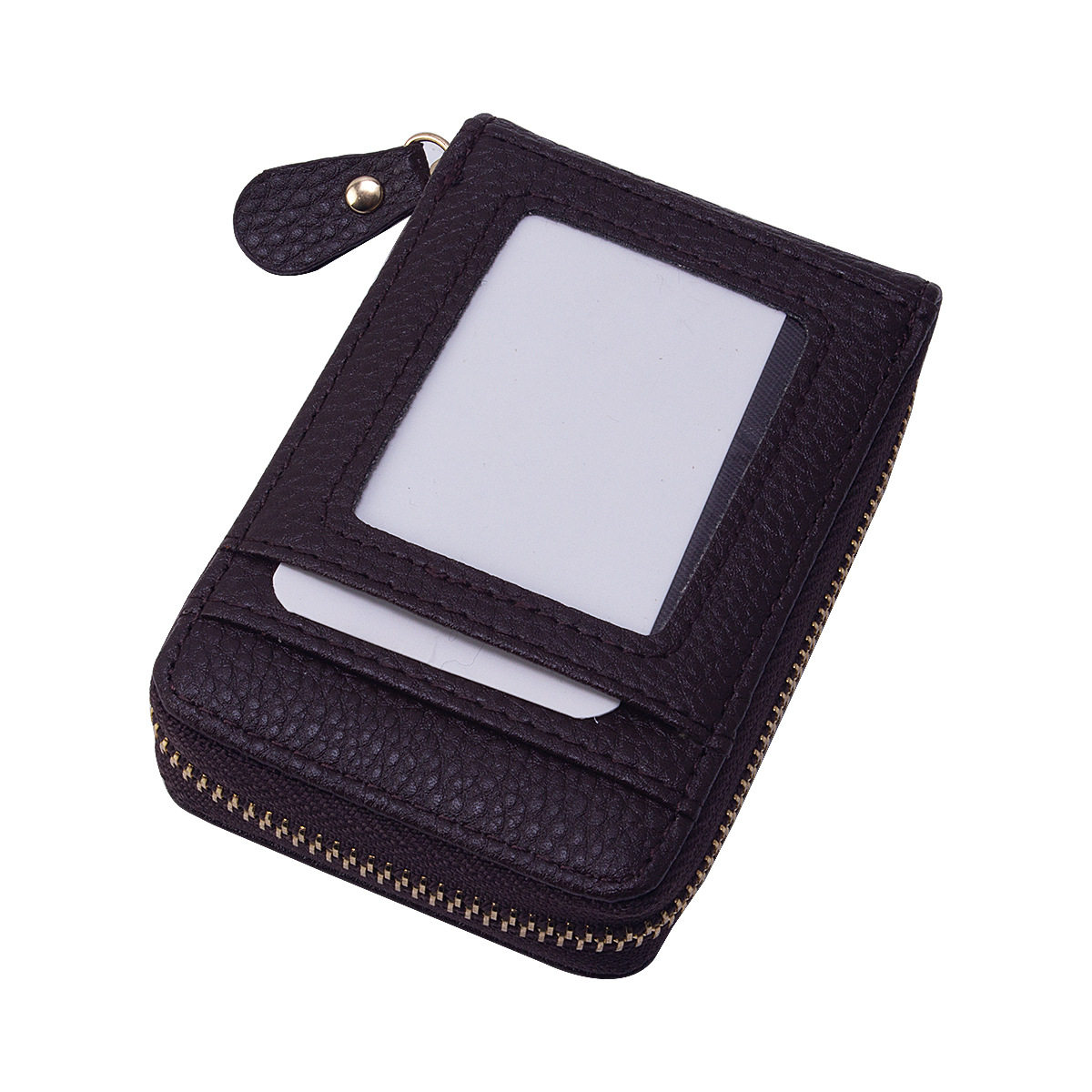 AliExpress Hot Sale PU Women RFID Organ Card Bag Multi Card Zipper Coin Purse ID Card Bank Card Cover