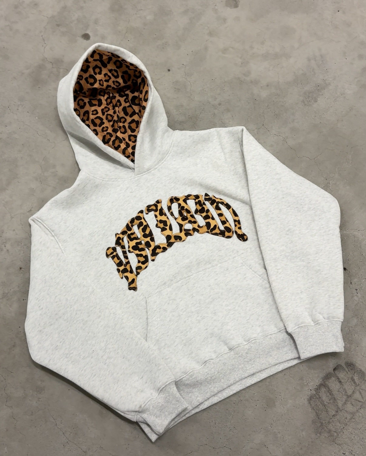 Hooded Sweatshirt Set Unisex Leopard Print Embroidered Letters Cozy Fabric Autumn Winter Fashion Wholesale
