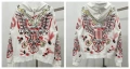 Z1 White Zip-Up Hoodie