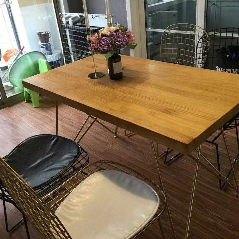 电脑桌北欧实木工作台简约办公桌桌子书桌实木电脑桌工作台直播桌