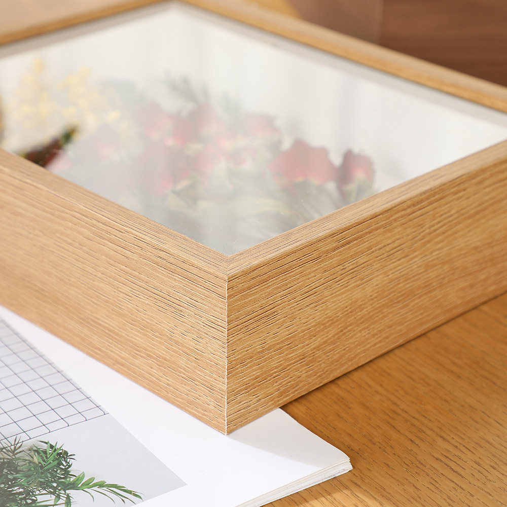 New Stereo Hollow Stereo Photo Frame Handmade DIY Dried Flower Specimen Table Wall Hanging Eternal Flower Decoration Ornaments