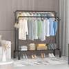 Indoor Floor Hanger Balcony Clothes Drying Rod Bedroom Hanger Simple Single Rod Clothes Rack Drying Quilt Hanger