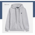 Pullover style gray black label