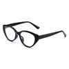 2024 New Maillard Glasses Frame Orange Cat Black Frame Cat Eye Glasses for Myopia Can Be Matched with Prescription Women Without Makeup Anti-Blue Light