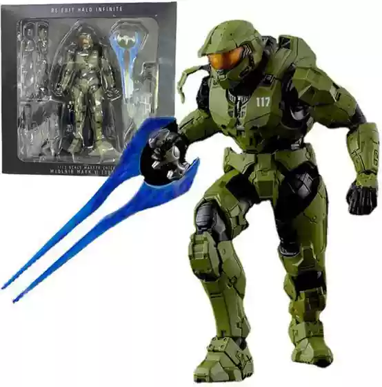 Thousand Value Training Halo 5 the Official Manager Unlimited Halo Halo 1/12 Movable Model Doll Hand-Made Ornament Toy
