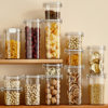 Vacuum Sealed Jar Plastic Thickened Transparent Storage Box Square Snack Storage Jar Grain Storage Jar