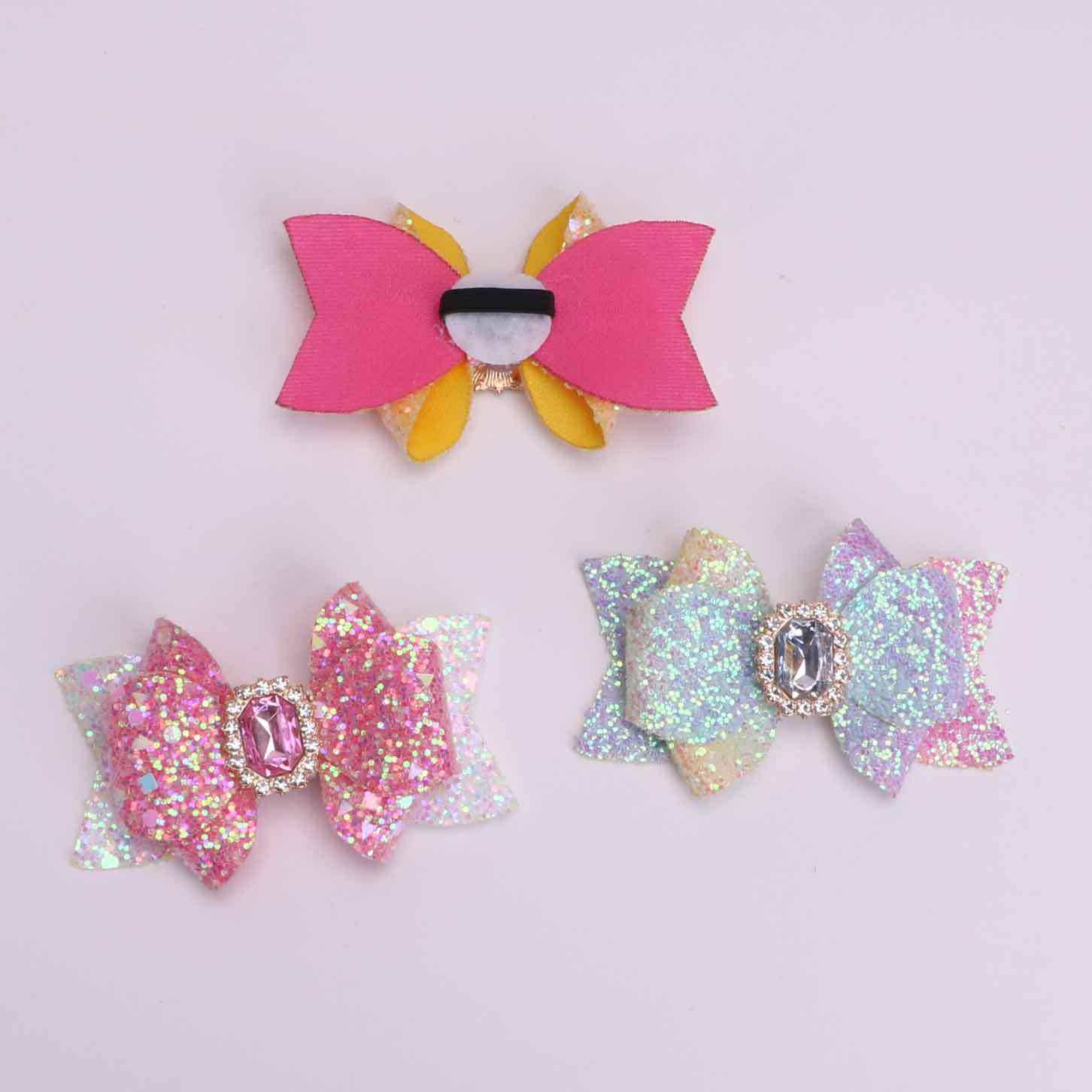 2024 Cross-border สไตล์ใหม่โบว์ฟางตกแต่ง ทักทายยาง band BUCK...