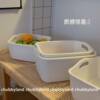 Double-Layer Plastic Kitchen Sink Strainer Basket for Washing Vegetables and Fruits, Household Fruit Tray