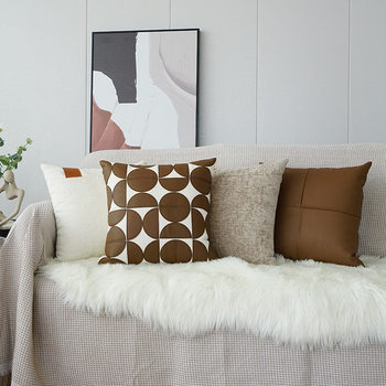 Modern Simple Light Luxury Pillow Case Home Homestay Sofa Pillow Soft Bedside Cushion Cross-border Pillow Case Wholesale