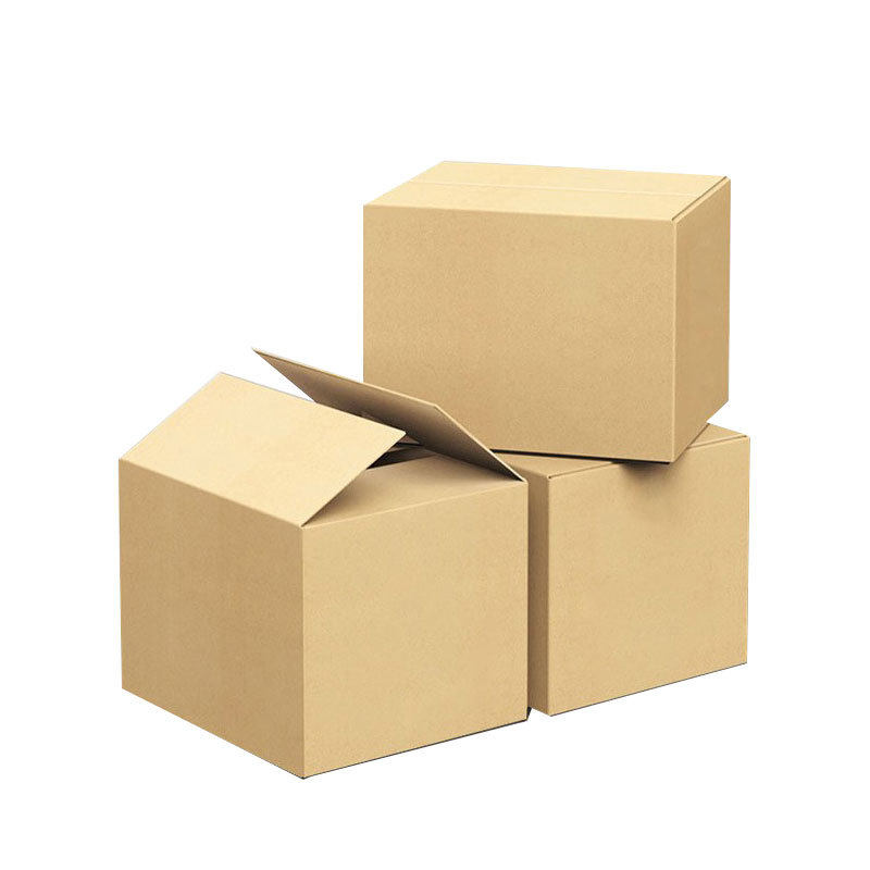 Square carton express small carton three-layer hard square flat express box logistics packing box kraft paper box