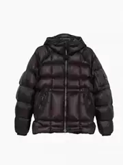 Foreign trade solid color caulking cotton-padded jacket jacket for men and women with FW24 hooded winter fashion Joker [snapshot]