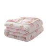Class a Cotton Six-Layer Gauze Towel Quilt Summer Cooling Quilt Summer Kidsren's Air-Conditioned Nap Blanket Quilt Breathable and Skin-Friendly