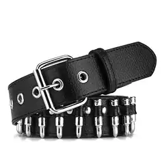 Cross-border New Fashion Bullet Rivet Belt Men's Gothic Punk Rock Y2K Belt Men's Women's Trouser Belt