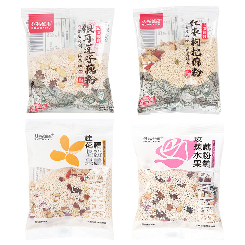 Grain drizzle lotus root starch soup full bag 5kg wholesale internet celebrity casual snacks greedy snacks red dates medlar lotus root starch