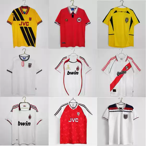 soccer Retro Arsenal AC Milan River Bed Football Jersey Brazil Norway England Football Clothes