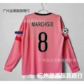1516 juventus away long sleeve customized no. 8 star + champions league armband
