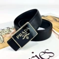 Black bark pattern gold and black buckle