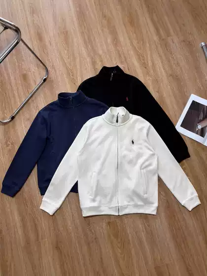 Cross-border source RL Raff zipper jacket cotton knitted jacket men and women with Paul cardigan a generation of hair