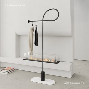 Minimalist Space-Saving Coat Rack for Living Room and Bedroom, Floor-Standing Clothes Rack, Creative Clothes Rack with Marble Base