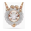 Dragon claw smart rose gold necklace