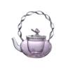 Pink Butterfly Glass Teapot for Brewing Tea, Electric Ceramic Stove Glass Teapot, High-Temperature Resistant Teapot, High-Value Fairy Teapot