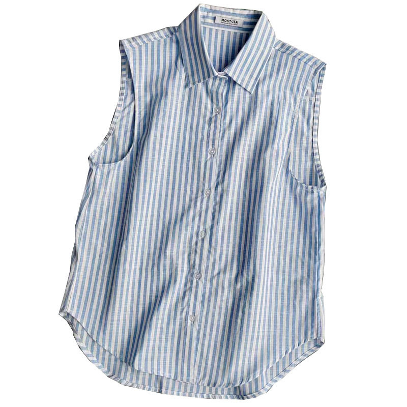 少量 限定 品牌单 蓝白竖条纹卫衣叠穿伴侣假领子女衬衣衬衫,淘宝优惠券,粉丝福利购,淘宝优惠卷