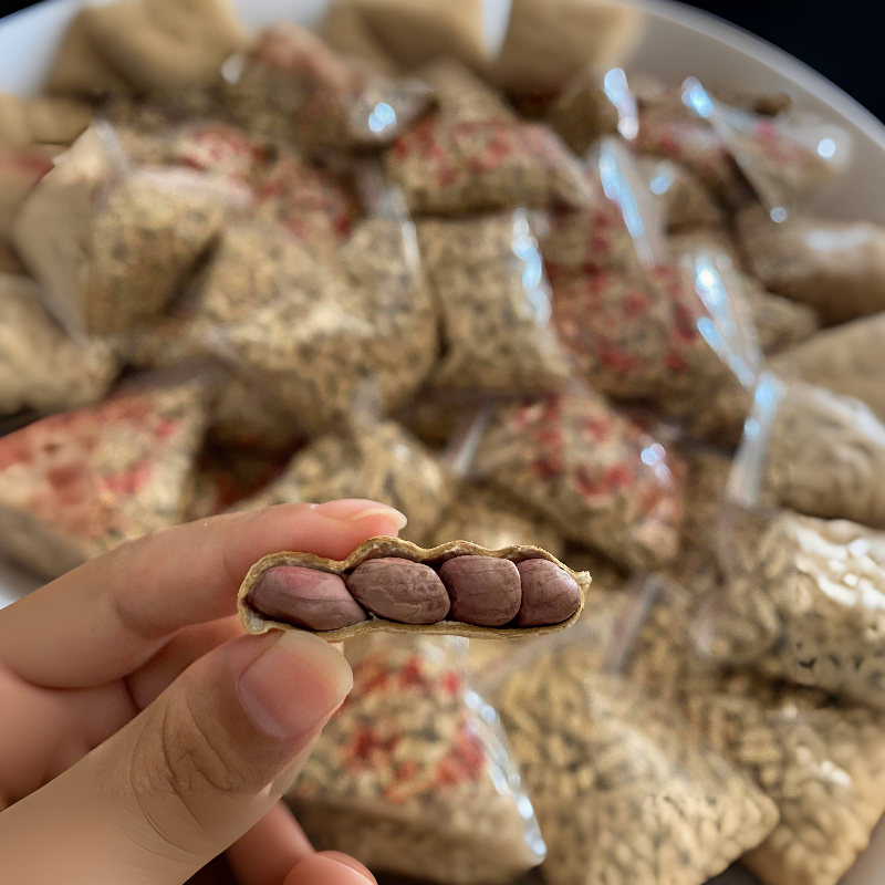 2024 New Product Longyan Roasted Peanuts Authentic Fujian Specialty Liancheng Purple Shelled Boiled Peanuts Roasted Snacks