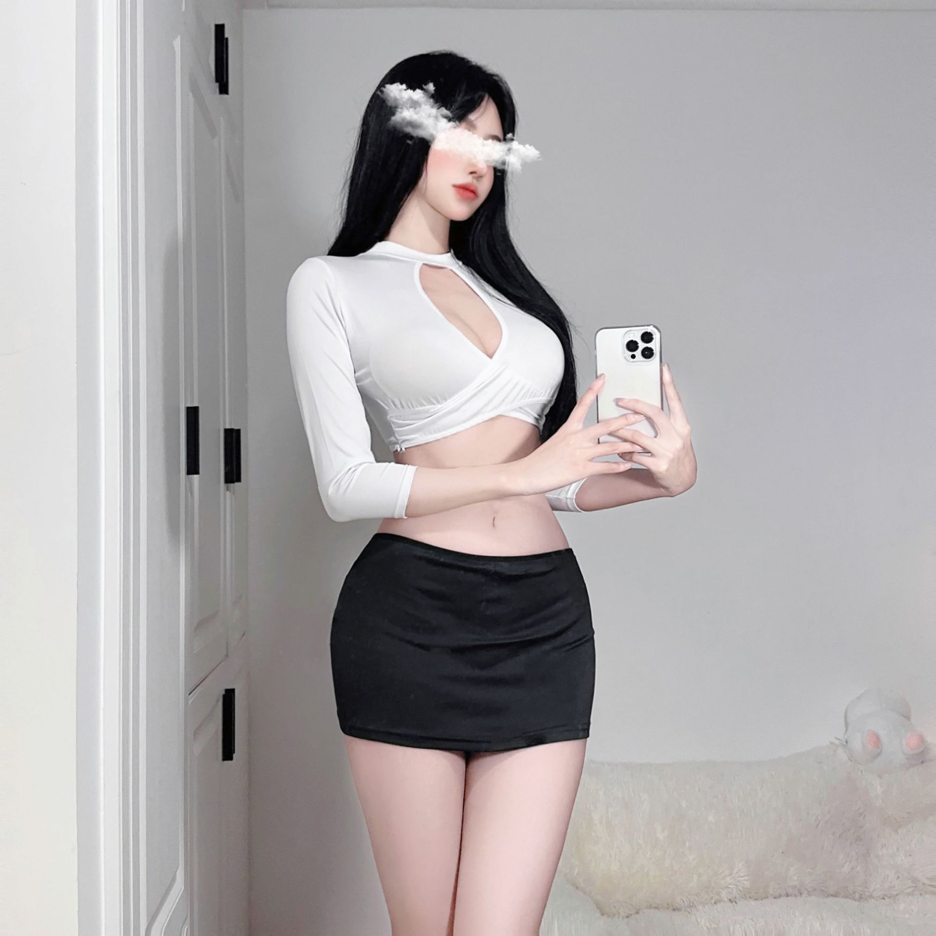 ol女秘装镂空超短裙透视包臀短裙泳衣制服教师职业装情趣内衣代发