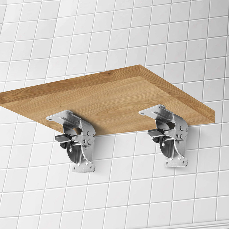 90 degree folding self-locking black double brake hinge hinge hinge furniture coffee table folding self-locking 180 folding lock computer table hinge