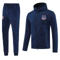 Barcelona 01 royal blue hoodie suit