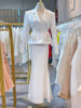 White Royal Sister Elegant Fashion Two-piece Set Women 2025 Spring and Autumn New Elegant Waist Suit Dress Women
