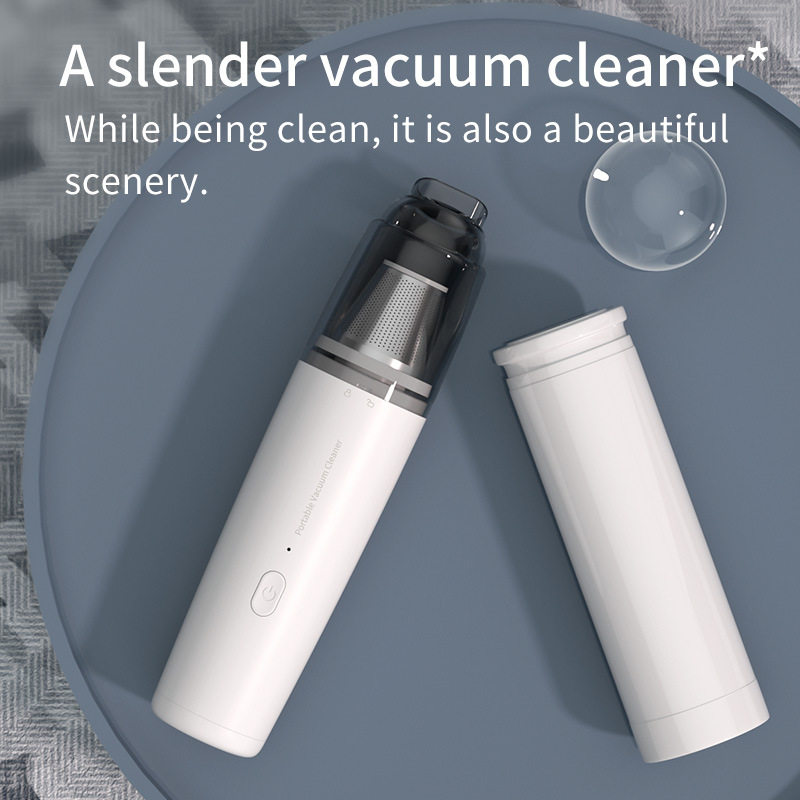 Car Household Vacuum Cleaner Small Car Wireless Handheld Charging High-Power Portable Mite Remover Desktop Vacuum Cleaner
