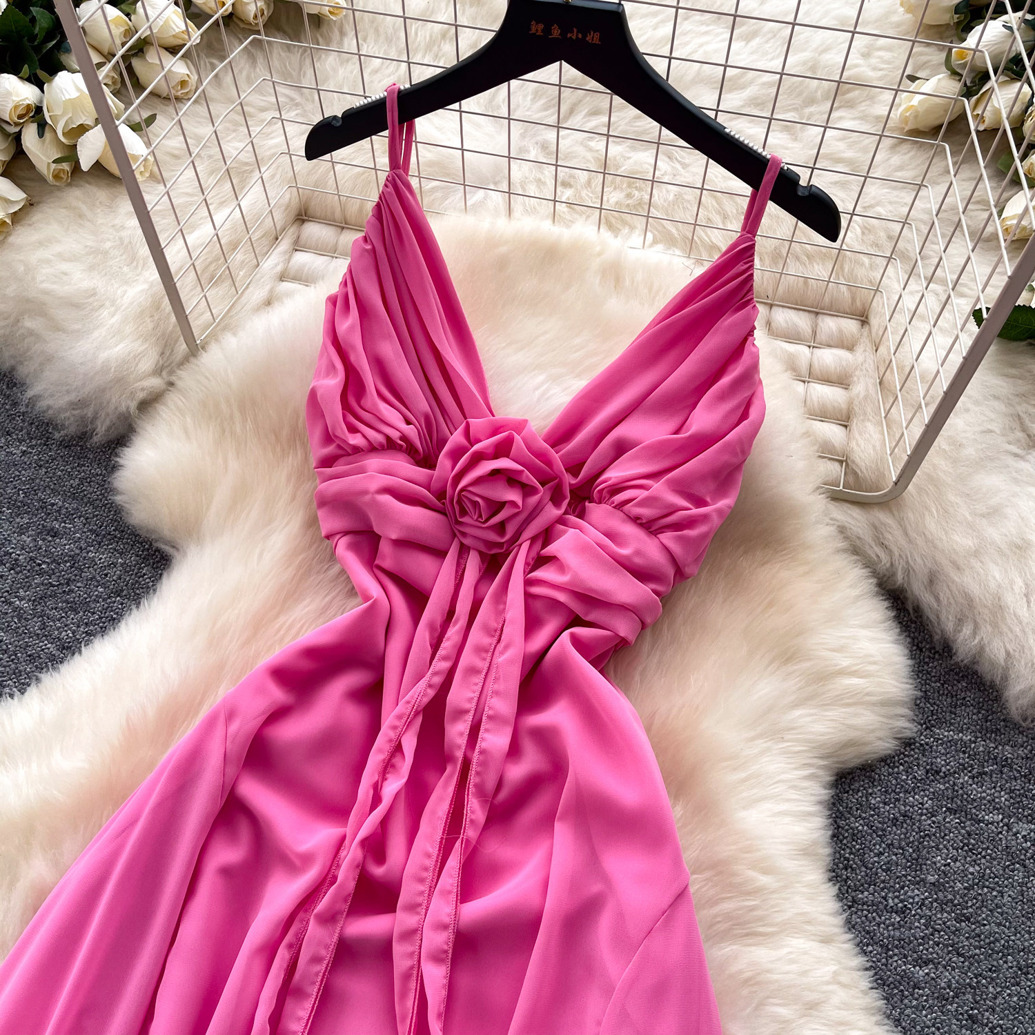 V Neck Sleeveless Backless Maxi Dress High Waist Slim Fit Summer Style Perfect for Vacations and Casual Outings
