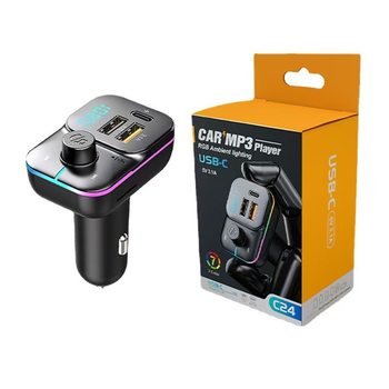Cross-Border Car Mp3 Player C24Sc26C28S36 Bluetooth Receiver Fast Charging Cigarette Lighter Car Charger