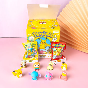 Baokemeng Bikachu pokemon Blind Bag Blind Box 3D Three-dimensional Removable Assemblable Cartoon Eraser