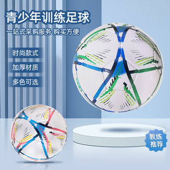 No. 5 Football Junior High School Students' High School Entrance Examination Competition Youth Kick-Resistant Pvc Training Sports Ball Manufacturer Wholesale Cross-Border