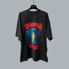 【In-Stock Instant Shipping】High-Quality Version 26Ss New Paris B Brand Rock Style Digital Direct Print Unisex T-Shirt