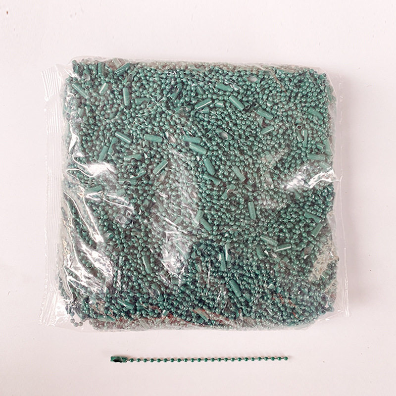 珠链现货批发彩色烤漆波珠链圆珠链diy饰品配件挂链链条吊牌链子
