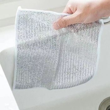 Running rivers and lakes on behalf of steel wire ball rag steel wire dish cloth kitchen cleaning non-stick oil brush washing pot dish towel