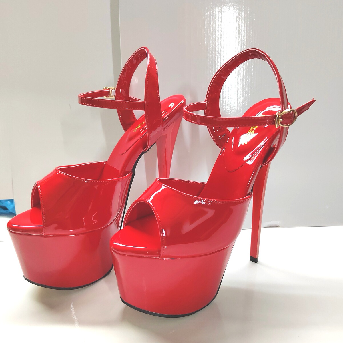 Giày cao gót nữ gót nhọn 19cm mũi tròn phối màu da báo — Bạc, Đỏ, Hoa hồng, Họa tiết da báo nguyên chất