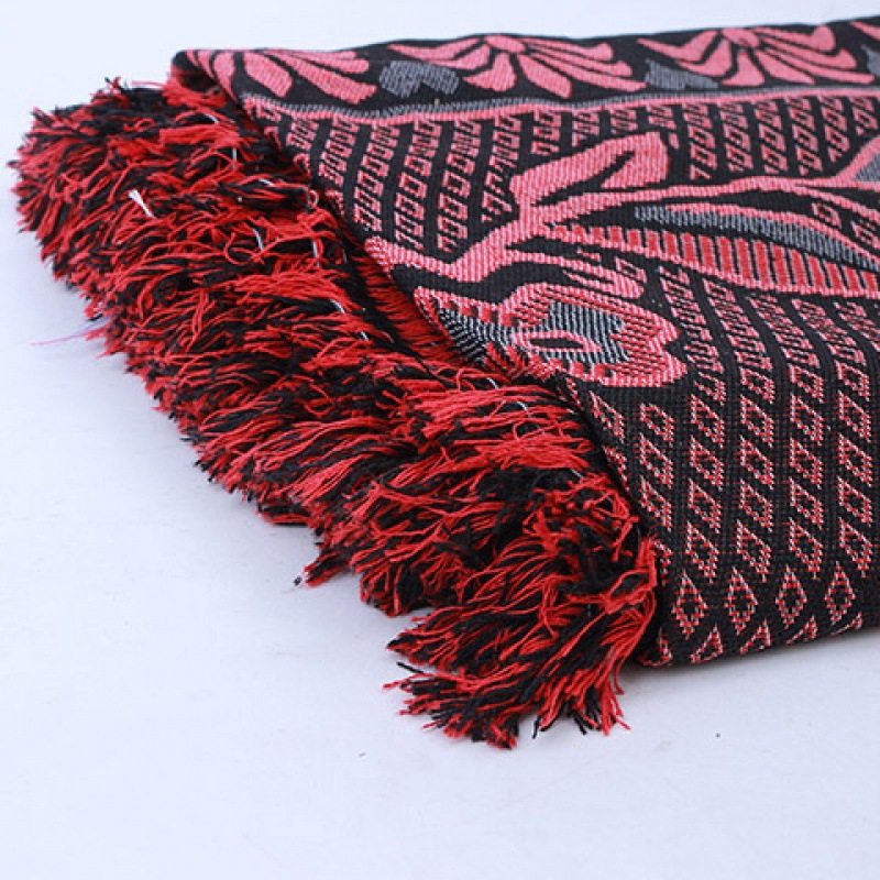 Line Blanket, Vintage Knitted Blanket, Processed Bed Sheet, Thin Blanket, Summer Sofa Tassel Leisure Cover Blanket, Independent Stand