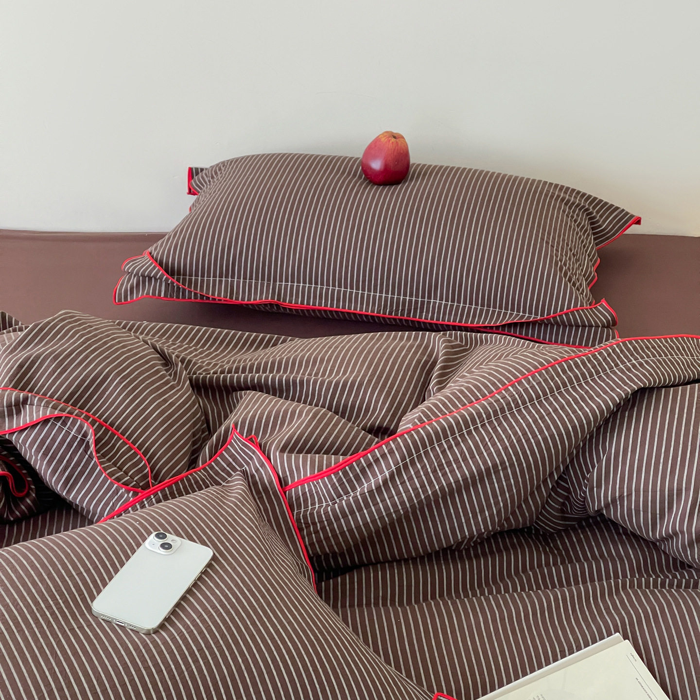 100 Pure Cotton ~ Accessible Luxury and High-End Cotton Washed Cotton Four-Piece Set Retro Jacquard Bed Sheetss Quilt Cover Bed Bed Sheets Bedding 4