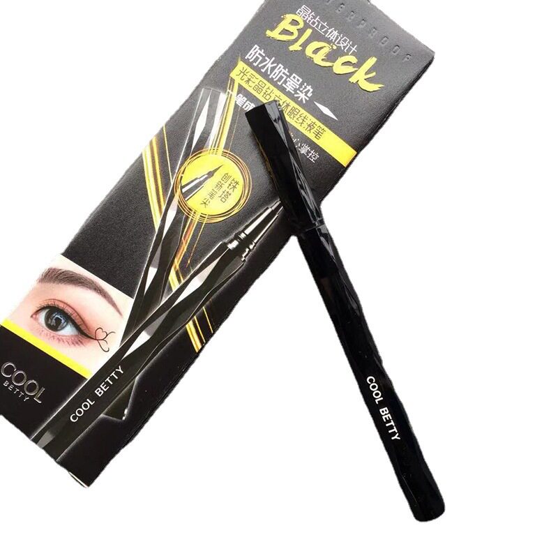 [Free Shipping for Picking up Goods] Pretty Beauty Glow Crystal Diamond Three-Dimensional Liquid Eyeliner Pen