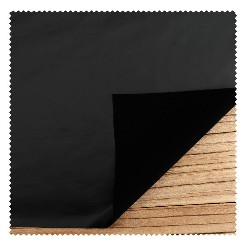 High Stretch Knitted Faux Leather Cloth Black Four-Sided PU Fabric Matte Lamb Leather Soft Leather Pants Body Shaping Cloth